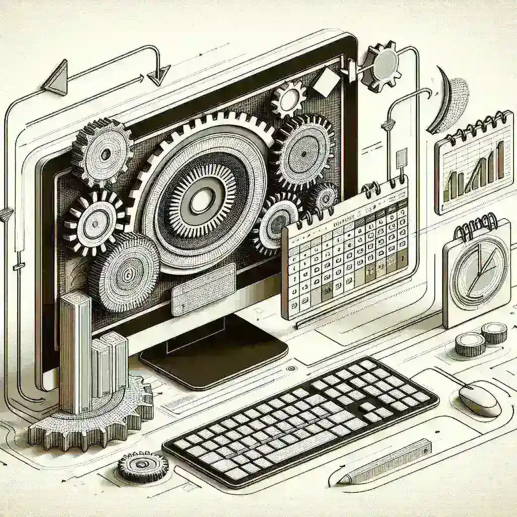 "Illustration showing a user navigating the Windows 11 settings menu to enable automatic updates, highlighting the importance of keeping your system secure and up-to-date with the latest features."