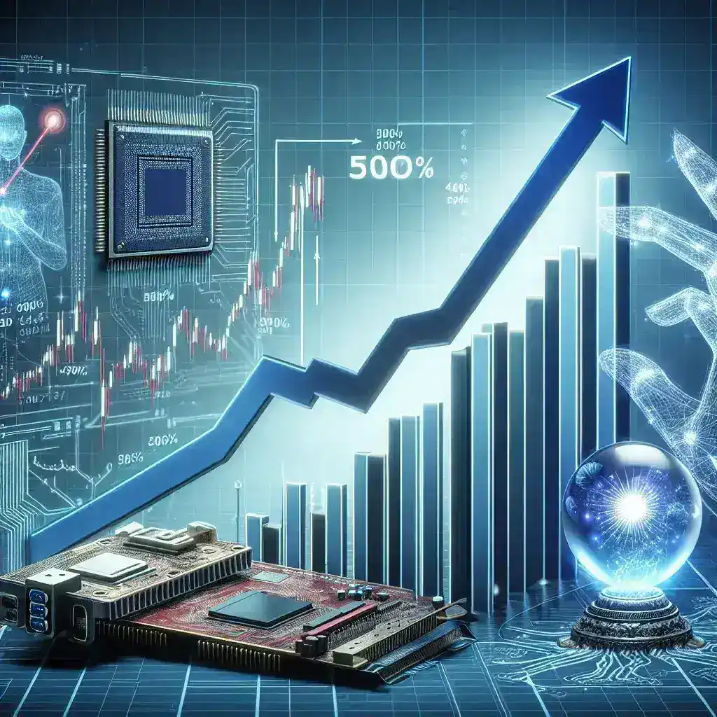 "Chart showing Cyngn stock price surge of 500% alongside Nvidia's influence in the market - Decoding the Nvidia Effect and its implications for the future"